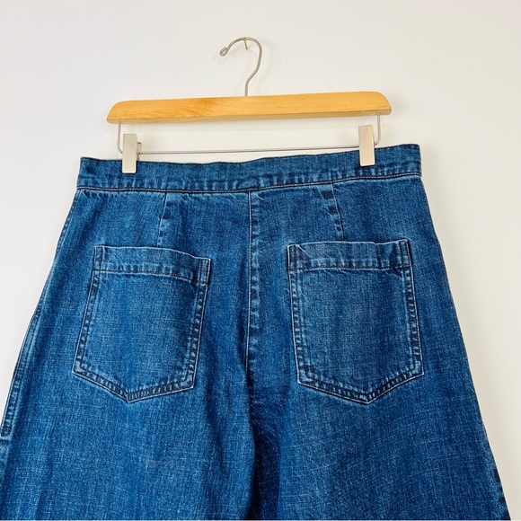 ISCHIKO OSKA Blue Mid Wash Denim Balloon Oversized Jeans UK 12 - Picture 9 of 15